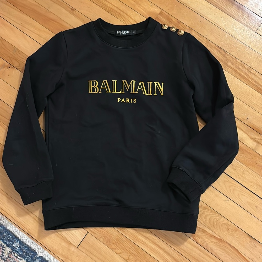 Black Balmain Sweater
